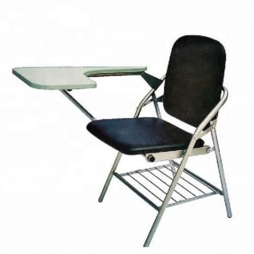 Folding Study Or Training Chair With Writing Pad