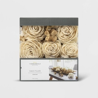 Shola Faux Flower Decor - Vase Filler  - 18 Pieces - Cream