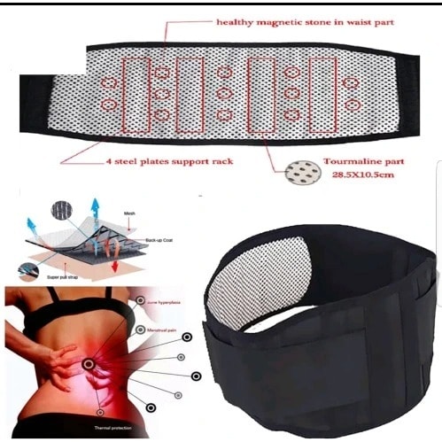 Adjustable Tourmaline Self Heating Magnetic Therapy  Lumber Support