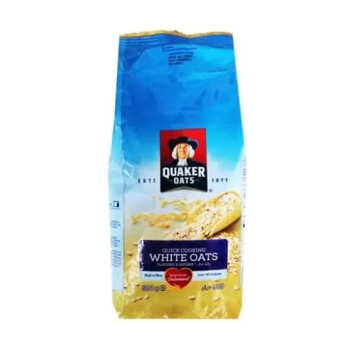 Quaker Quick Cooking White Oats Refill Pack - 500g