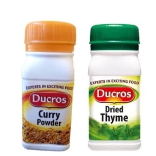Ducros Curry And Thyme Bundle - 6pcs - 3 Each - 10g