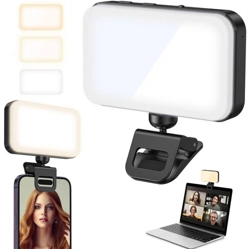 Selfie Led Cube Light With Spring Clip