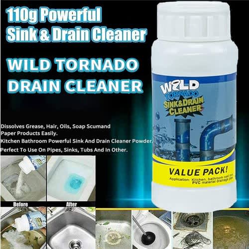 Wild Tornado Drain Cleaner/flusher Cleaning Powder - 110g