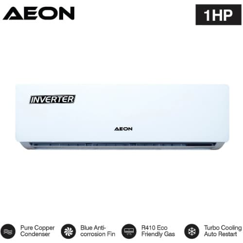 Aeon 1hp Split Unit Air Inverter Conditioner - No Installation Kit - Asa09dai