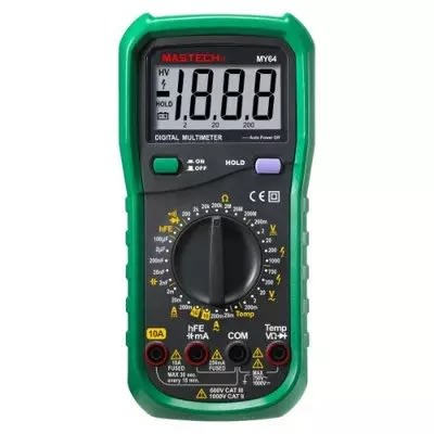 Mastech My64 Digital Multimeter Ac/dc Voltage Current Hz Frequency Temperature Tester