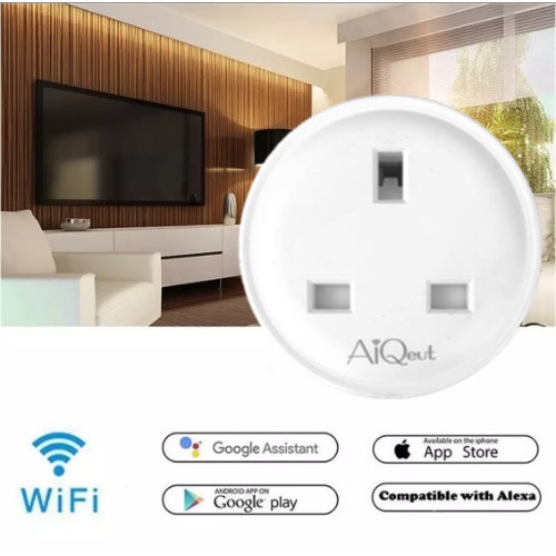 Aiqeut 16a Uk Standard Smart Wifi Plug With Energy Monitoring