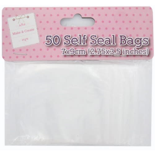 50 Self Seal Bags, 7 X 9 Cm