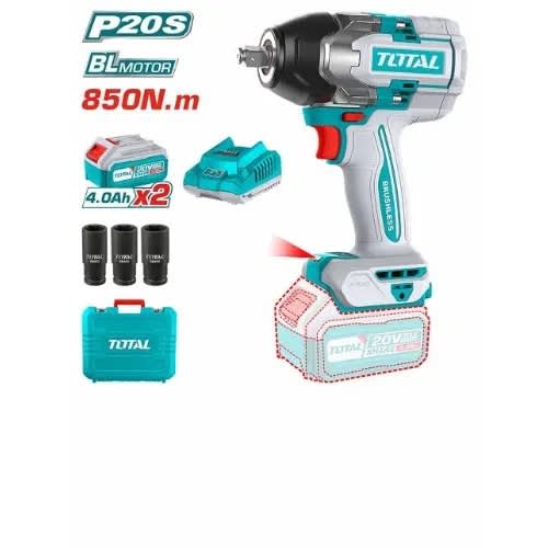 Total Industrial Cordless Impact Wrench - 850nm - 20V