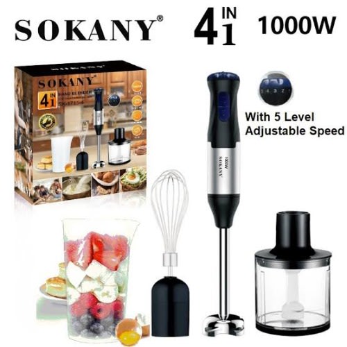 4 In 1 Electric Handheld Blender - 1000W