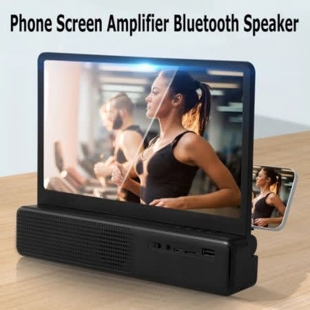 F11 Phone Screen Magnifier With Bluetooth Speaker 12D Hd Movies Amplifier Projector