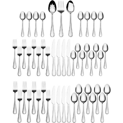 International Silver Adventure Stainless Steel Flatware Set - 51-piece
