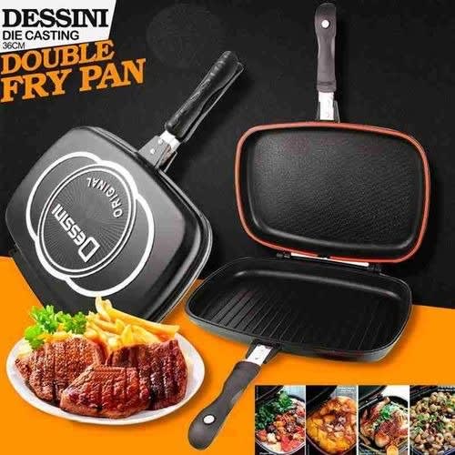 Double Sided Grill Nonstick Pan - 36cm