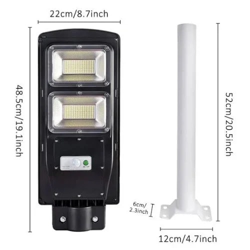 Solar Street Light With Free Pole - 400w