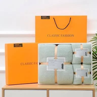 3 In 1 Microfiber Towel Sets Green Family Bath