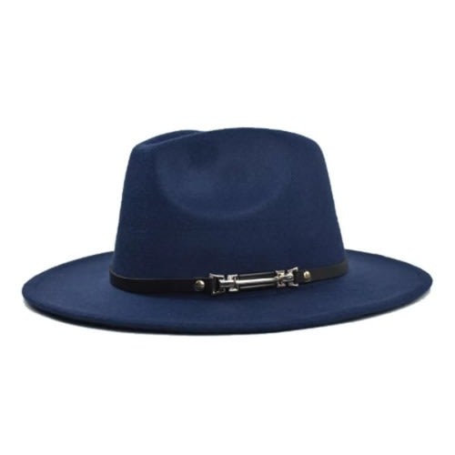 Fedora Hat - Navy Blue