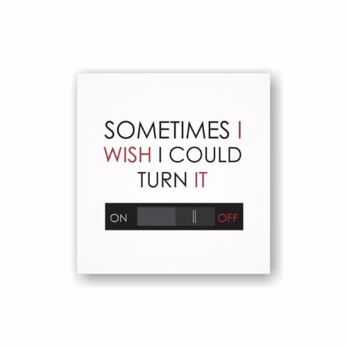 Turn It Off & On Motivational Wall Canvas