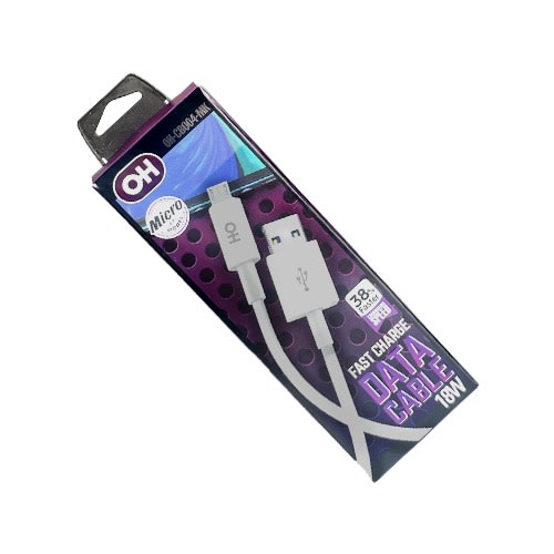 18W Micro USB Data Cable-White