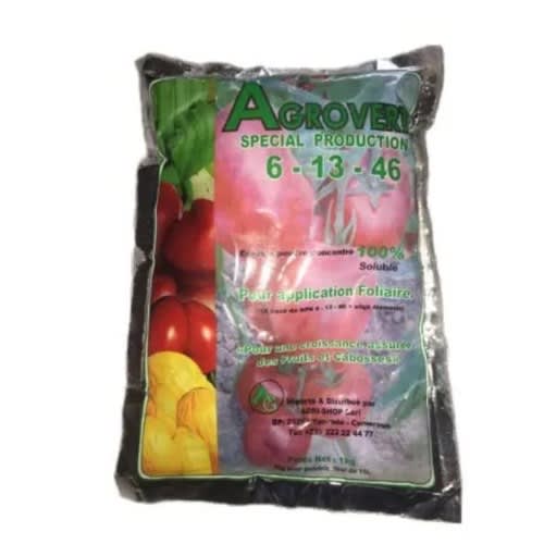 Agrovert Foliar Fertilizer NPK -  6-13-46  - 1kg