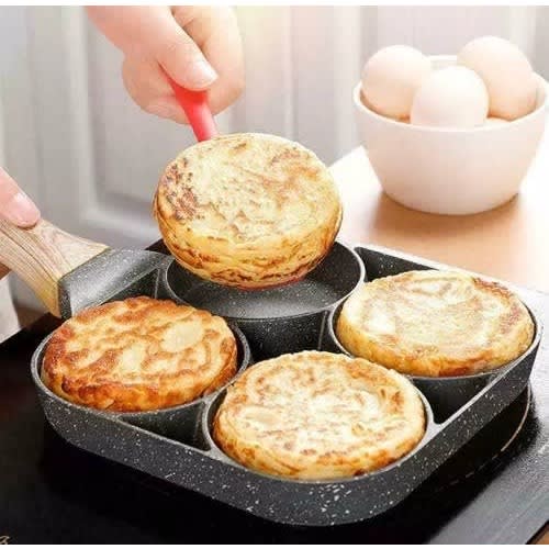 Non-stick 4 Hole Frying Pan