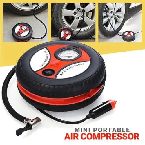 Dc12v Portable Mini Air Compressor Auto Pump Car Sport Tyre Inflator