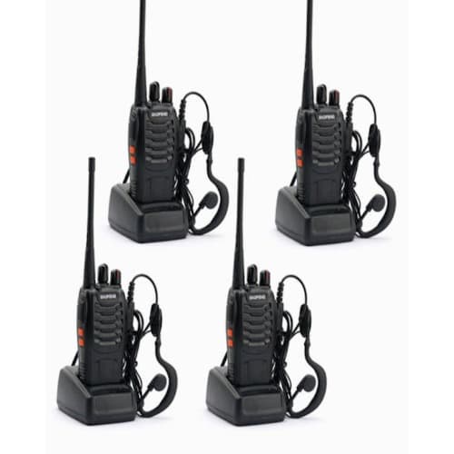 Two-way Radio Walkie Talkie - Uhf 5w 16ch With Earpiece - Bf-888s