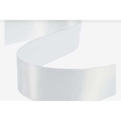 Double Face Satin Ribbon - White
