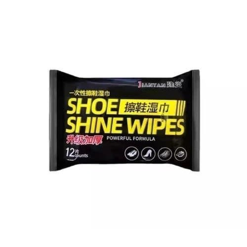 Shoe Shine &  Wet Cleaning Wipes -12Counts