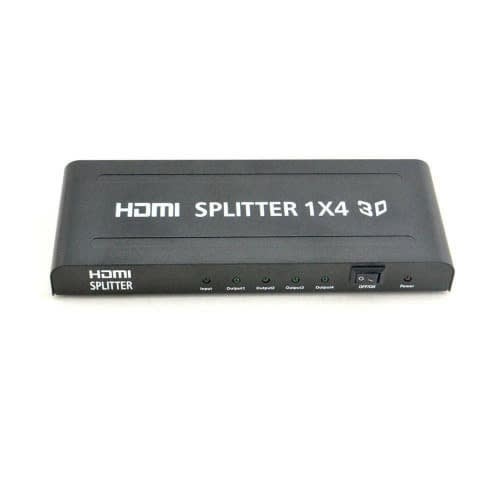 HDMI Splitter 1 Input 4 Output 1x4 HDMI Switch/Splitter Full HD 1080P 3D Enabled