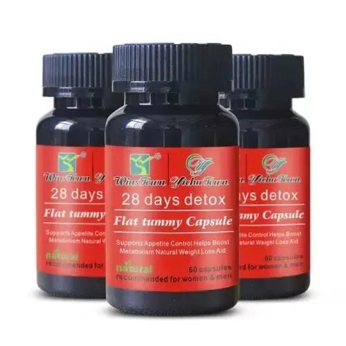 Winstown 28 Day Flat Tummy Detox Capsules - 1bottle X 60caps