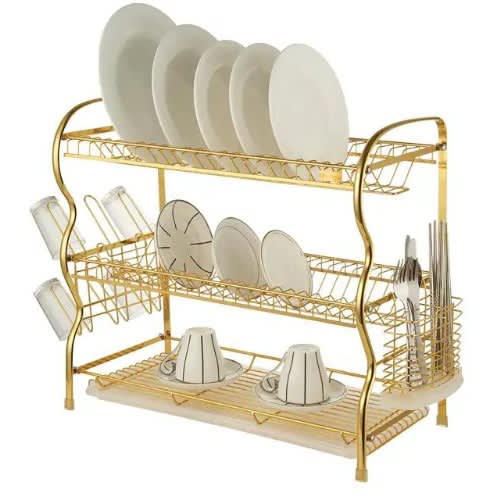 3layer Dish Rack - Gold