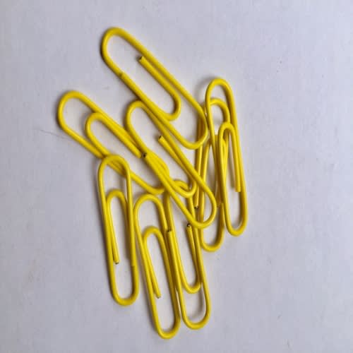 Paper Clips Holders -Yellow -100 Pieces