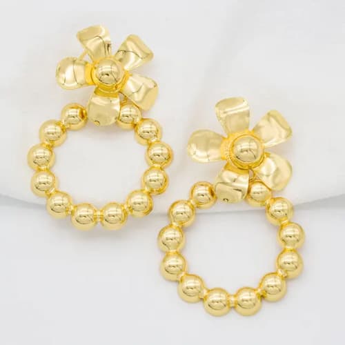 Gold Statement Earrings