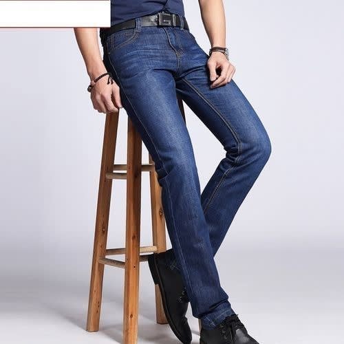 Deep Blue Straight Cut Men's Jeans