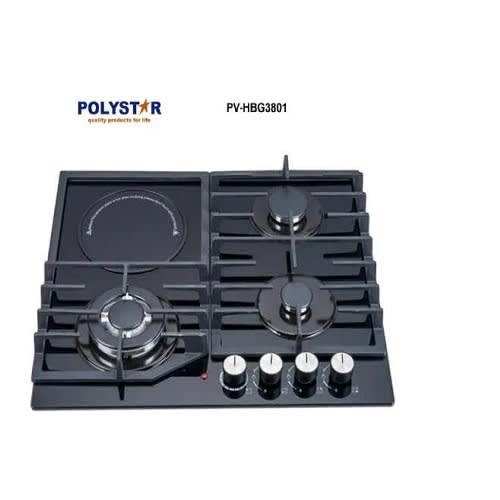3 Gas Burner + 1 Hot Plate Pv-gt60g3h