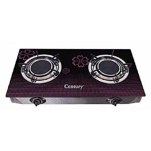 Two Burners Glass Cooker Table Top- Automatic Ignition