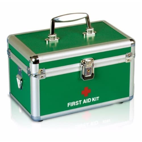 First Aid Box Aluminium - 13"&times;8"