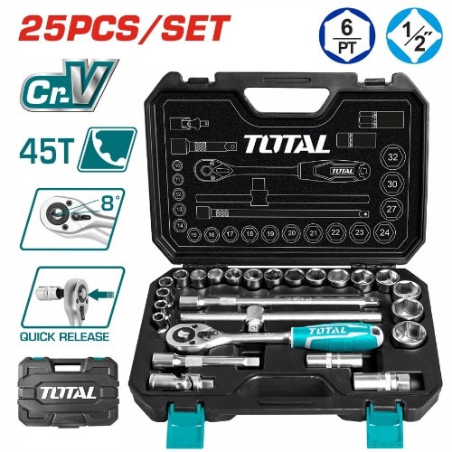 Socket Set - Tht121251 - 25pcs - 1/2&rdquo;