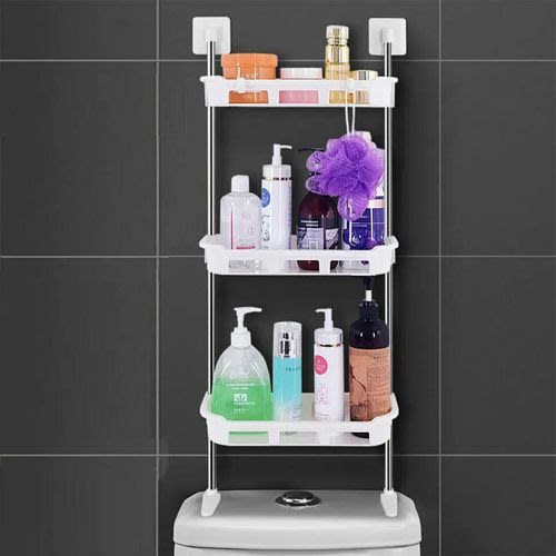 Bathroom &  Kitchen Shelf Storage Racks Items Organizer