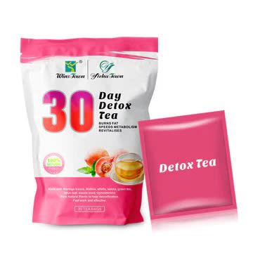 Winstown 30 Day Detox Tea - Peach Flavour Herbal Tea -30 Teabags