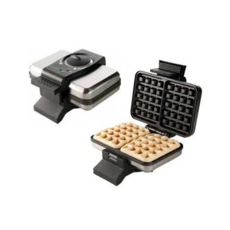 Dual Belgian Style Stainless Steel Waffle Maker