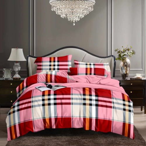 Bedsheet & Two Pillowcase - Plaid