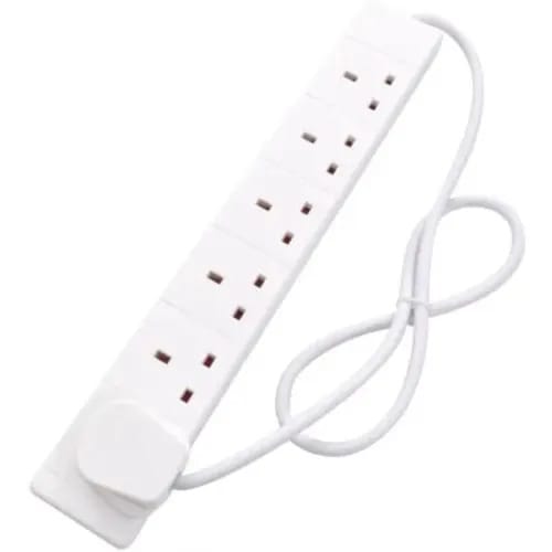 Extension Socket - White Color - 2500W