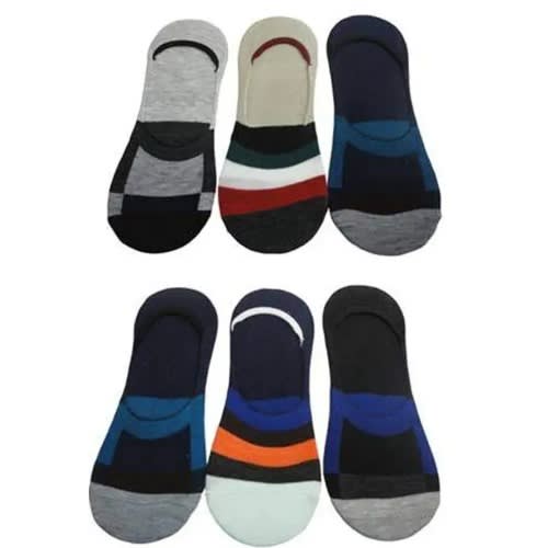 Multicolor Invisible Socks For Men And Women - 6 Pairs