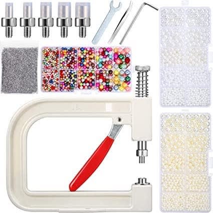 Pearl Setting Machine And Hand Press