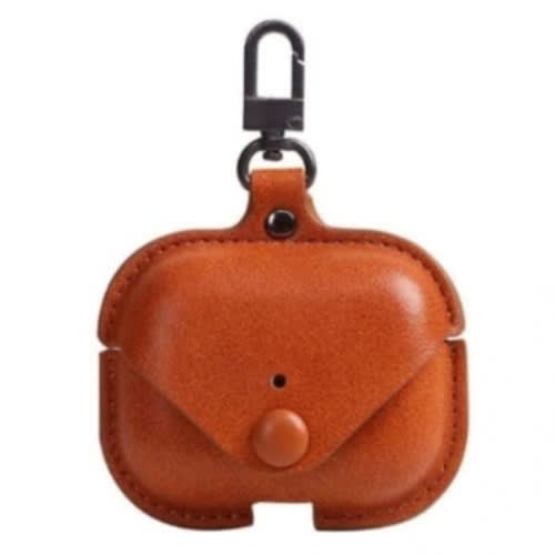 Leather Case For Airpod Pro Without Pod - Brown