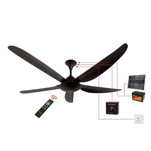 Qasa 56inches Ac/dc Solar Ceiling Fan 5 Blades (5 Blade)