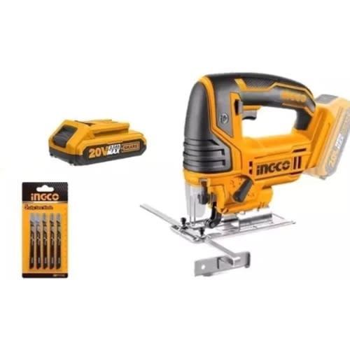 Ingco  Cordless Jigsaw With Change And Battery - 20v
