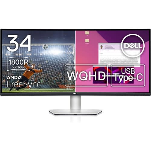 S3423dwc Usb-c 34 Inch Wqhd Curved 100hz - Va Monitor -99% Srgb, Built-in Speakers