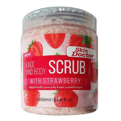 Strawberry Face & Body Scrub - Big Size - 1000ml
