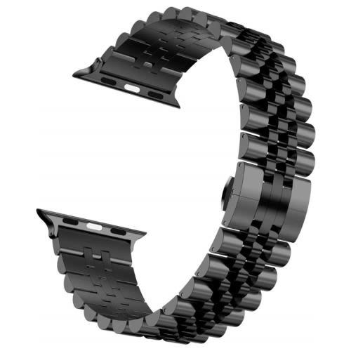 Chain Stainless Strap For IWatch - All Series - 45mm - 44mm - 42mm - Black